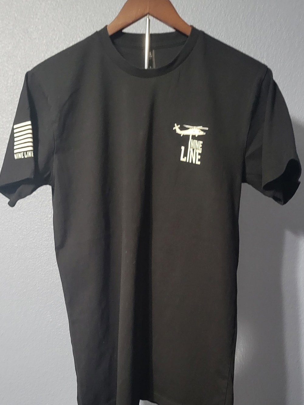 Nine Line Men’s Black Graphic Crew Neck T-Shirt